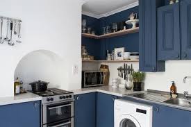 paint colors for blue kitchen cabinets