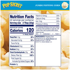 pop secret jumbo popcorn kernels 50 oz