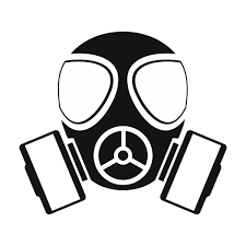 máscara de gas imágenes de stock de