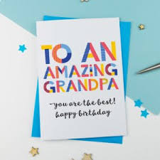amazing gry or grandpa card
