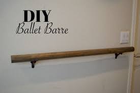 How To Make A Wall Mounted Ballet Barre