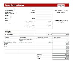 Travel Excel And Tour Tourism Llc Invoice Sample Agency Format Bill
