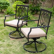 Patio Outdoor Dining Swivel Chair