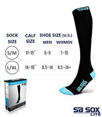 Sb Sox Lite Compression Socks 15 20mmhg For Men Women Best Stockings For Running Medical Athletic Edema Diabetic Varicose Veins Travel