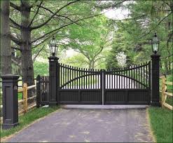 High Metal Iron Garden Gates Courtyard