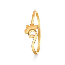 flower gold ring