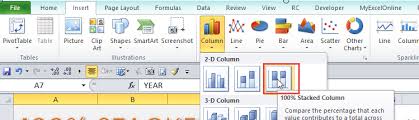 Excel Stacked Column Chart Free Microsoft Excel Tutorials