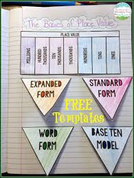 Teaching Place Value Teaching Place Values Math Notebooks