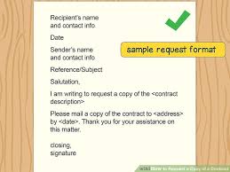 How To Request A Copy Of A Contract With Sample Letters