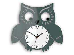 Wall Clock Owl Animal Clock Modern
