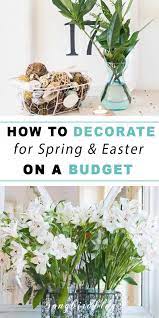 how to decorate for spring on a budget