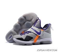 Nike Lebron James 14 Shoes Grey Purple Outlet