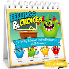 Feelings Choices Flip Book Teach 28 Emotions To Kids Toddlers Early Learning Feelings Chart Book Flash Card Alternative Autism Asd