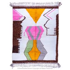 abstract geometric patterned handwoven