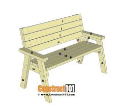 Outdoor Bench Using 2 X 4s Free