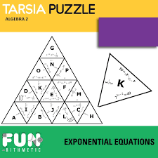 Exponential Equations Tarsia Puzzle