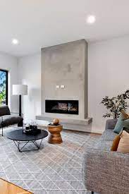 Living Room Decor Fireplace Modern
