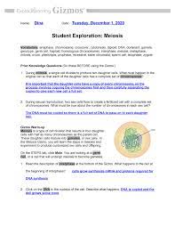 Some of the worksheets displayed are student exploration stoichiometry gizmo answer key pdf, meiosis and mitosis answers work, honors biology ninth grade pendleton high school, 013368718x ch11 159 178, richmond public. Meiosis Se 2 Studocu