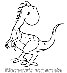 colorear dibujo de dinosaurio con
