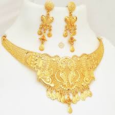 one gram gold forming jewellery set