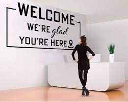Welcome Office Decals Office Wall Art