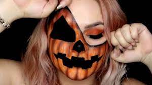 pumpkin head easy makeup tutorial