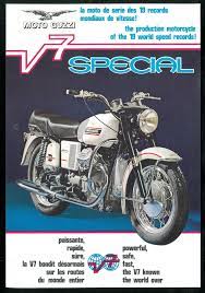 original prospectus moto guzzi v7