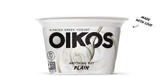 plain oikos blended greek nonfat yogurt