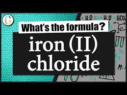 the formula for iron ii chloride
