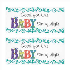 10 Baby Sitting Coupon Templates Psd Ai Indesign Word Free