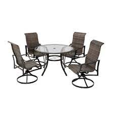 glass round patio dining sets