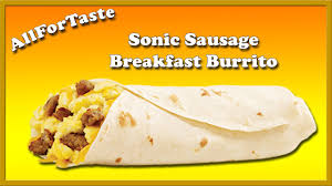 sonic egg and sausage burrito