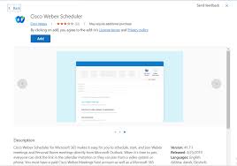how to add webex to outlook 365