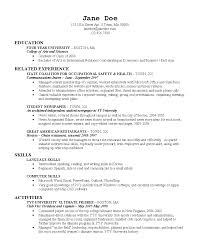 College Grad Resume Page Boston Sample For Marketing