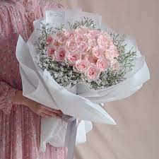 fresh pink rose bouquet everlasting