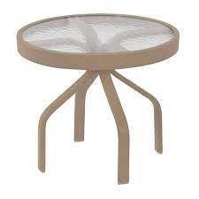 Round Side Table With Acrylic Top And