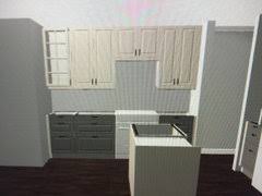 cabinets of differnt widths in kitchen