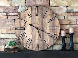 30farmhouse Clock Wood Clock Oversized