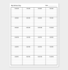 daily schedule template 22 planners