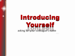 How to introduce yourself to a group of people? Lesson2 Introducing Yourself