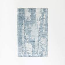 tottori blue abstract area rug 5 x8