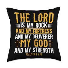 Amazon.com: Jesus & Christian Gifts My God and My Strength Christ Devotee  Christian Jesus Throw Pillow, 18x18, Multicolor : Home & Kitchen