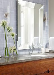 Bathroom backsplashes are an excellent addition behind a vanity or bathroom sink. Our Favorite Bathroom Backsplash Ideas For Every Style And Budget Better Homes Gardens