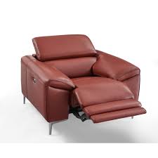 lucca leather armchair with power