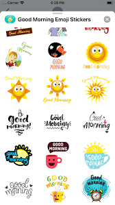 good morning emoji stickers apps
