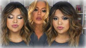 khloe kardashian inspired makeup and