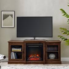 Classic Tiered Top Fireplace Tv Console
