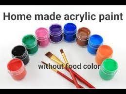 homemade acrylic paint without food