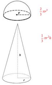 To derive the volume of a cone formula, the simplest method is to use integration calculus. What Is The Formula Of The Volume Of A Cone And Hemisphere Quora