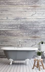 Aged Grey Wooden Planks Wallpaper Mural